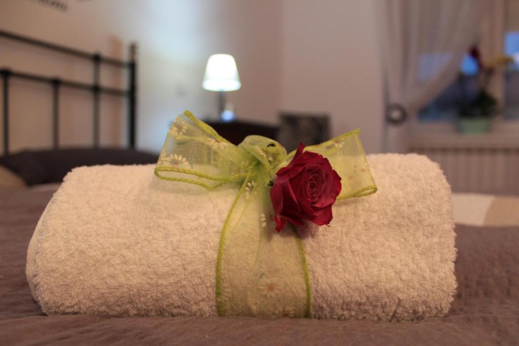 Postel nebo postele na pokoji v ubytování M&M Apartment