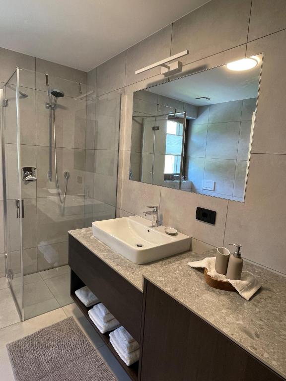 Koupelna v ubytování Apartment Malfi