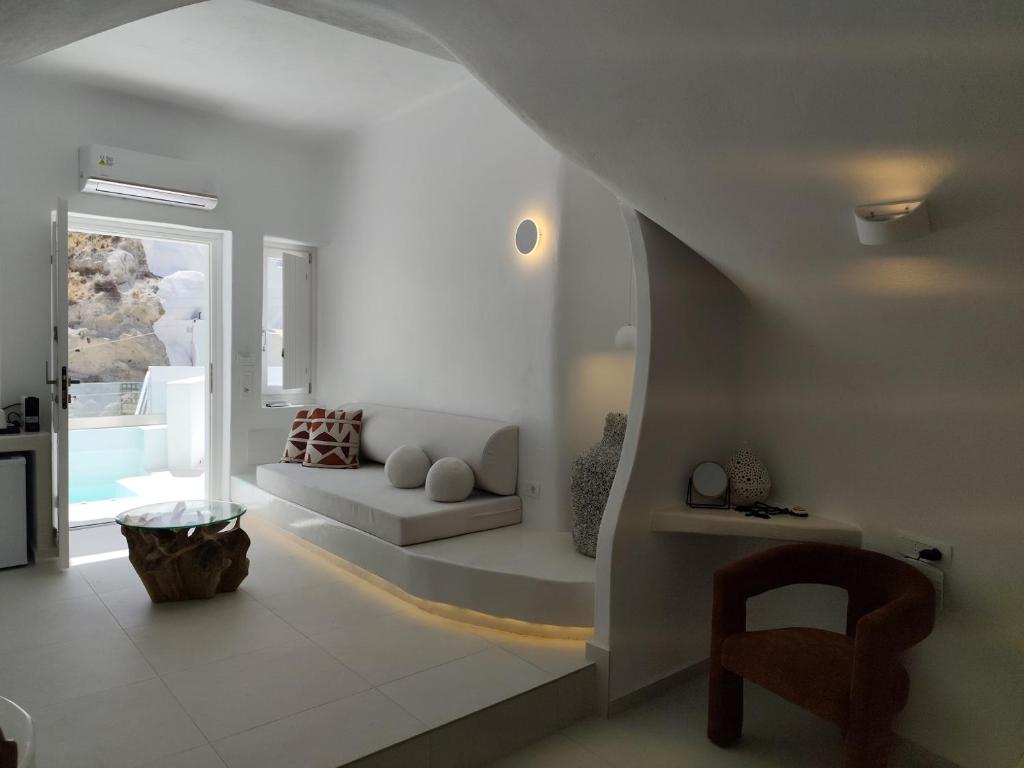 The Magic Luxury Cave Suites的休息区