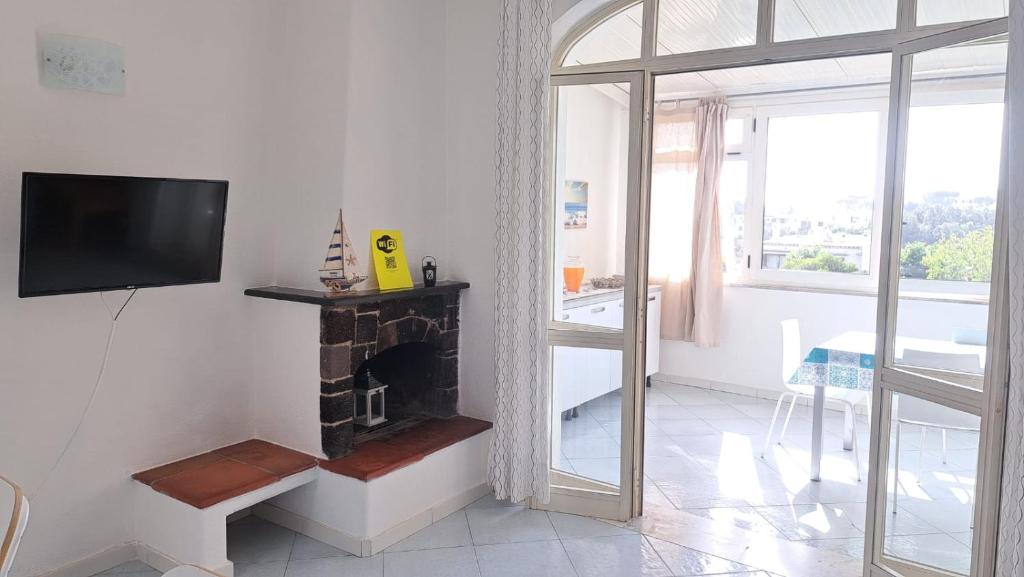 TV a/nebo společenská místnost v ubytování Casa Mia
