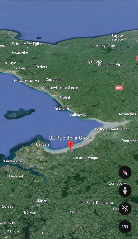 une carte du paysage d'incendie de l'USGSG dans le Loch Clutha dans l'établissement Kerhoki, au Vivier-sur-Mer
