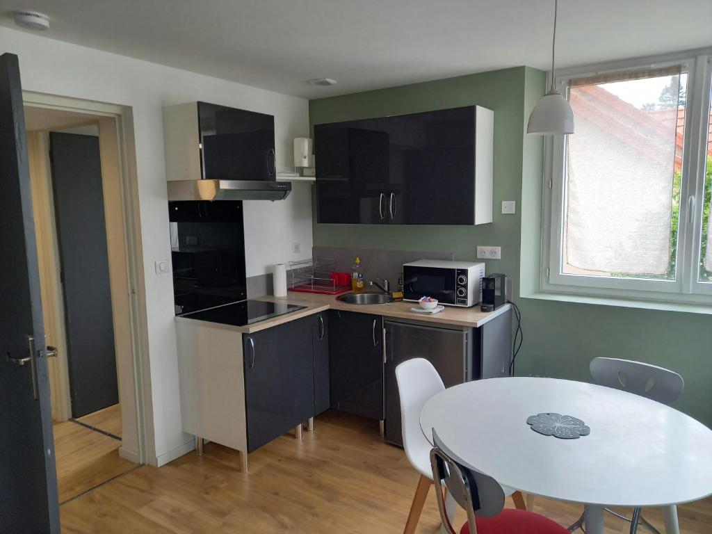 Η κουζίνα ή μικρή κουζίνα στο Joli studio à 5mn du centre-ville avec parking privé