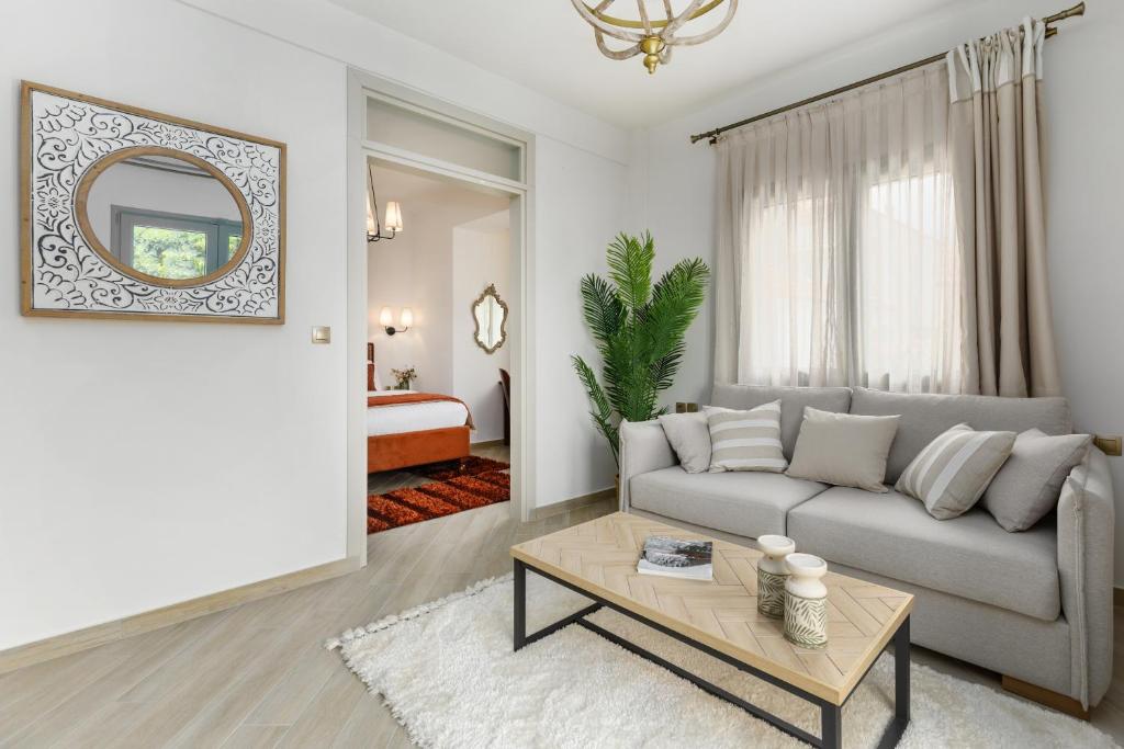 Posezení v ubytování Meydani Suites