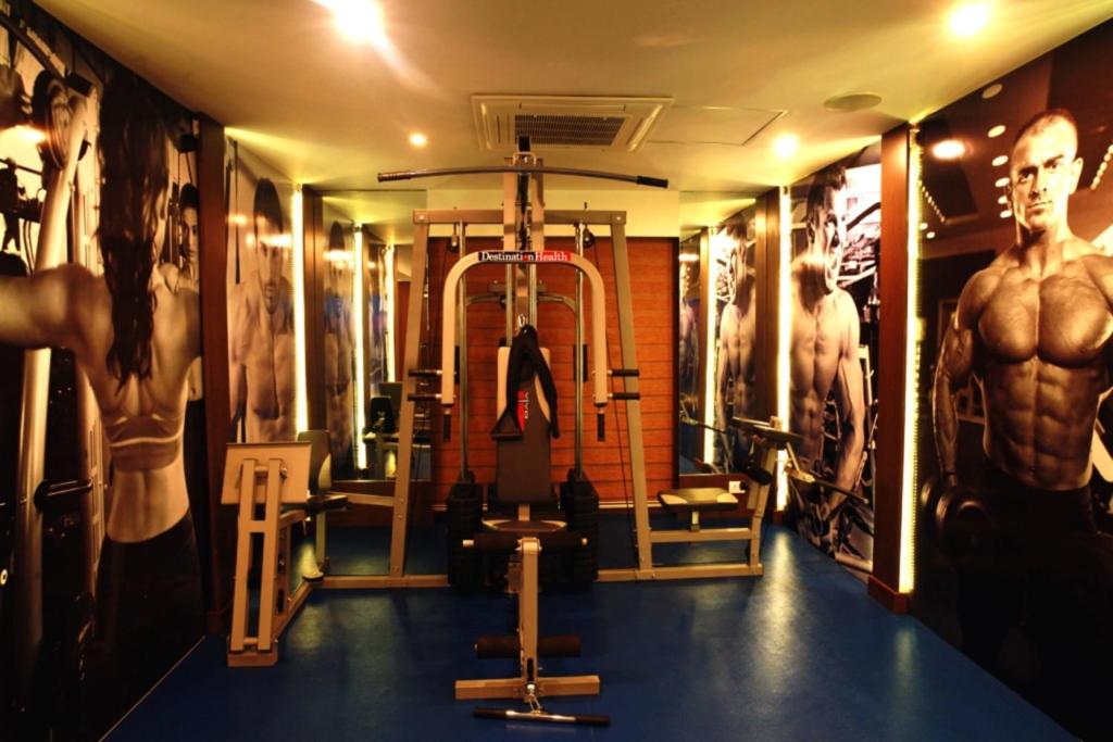Fitness centrum a/nebo fitness zařízení v ubytování Olive Downtown