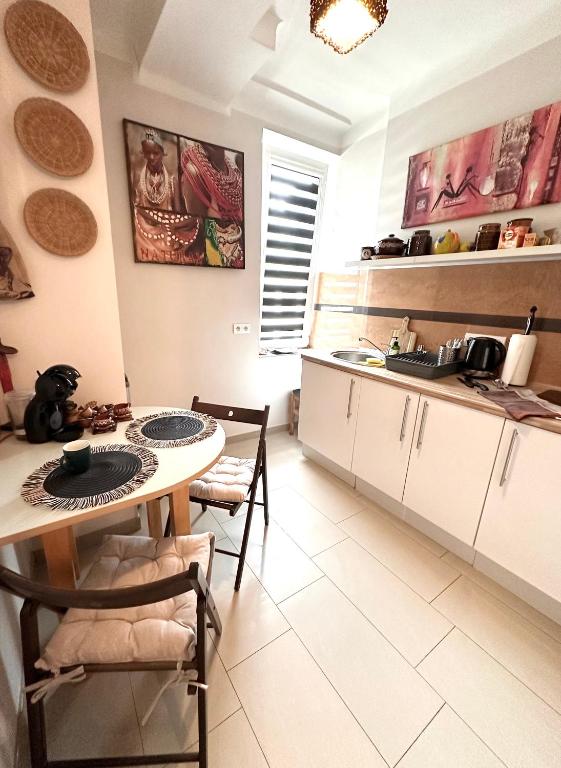Kuchyňa alebo kuchynka v ubytovaní Africa Apartment