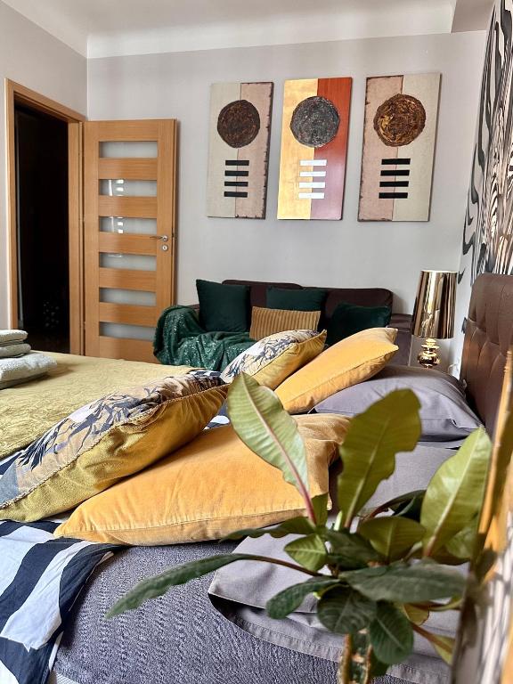 Posteľ alebo postele v izbe v ubytovaní Africa Apartment