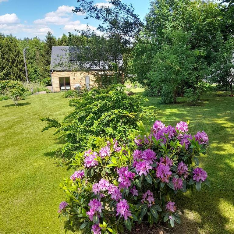Zahrada ubytování Le gîte Pierre et Bois