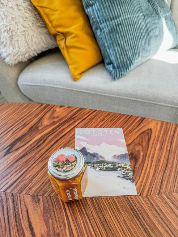 Гостиная зона в Husly Reine - your home with Reinebringen view