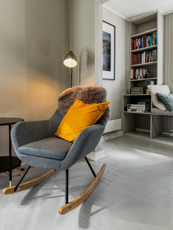 Гостиная зона в Husly Reine - your home with Reinebringen view