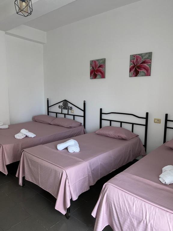 Postel nebo postele na pokoji v ubytování Guest House L&B