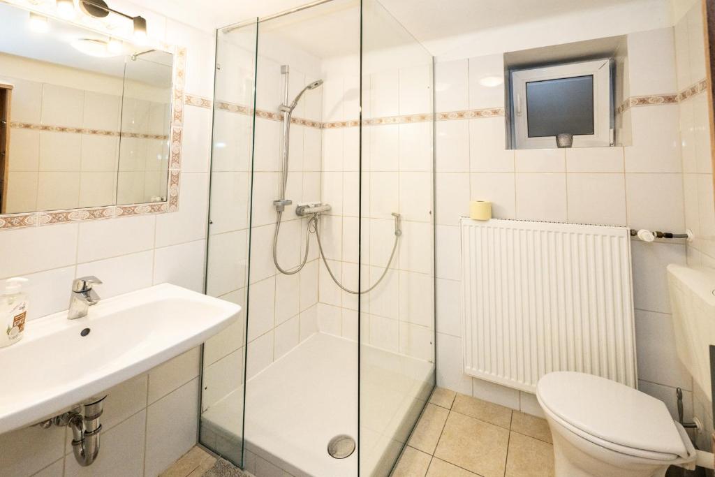 Koupelna v ubytování L&P Appartement Klagenfurt