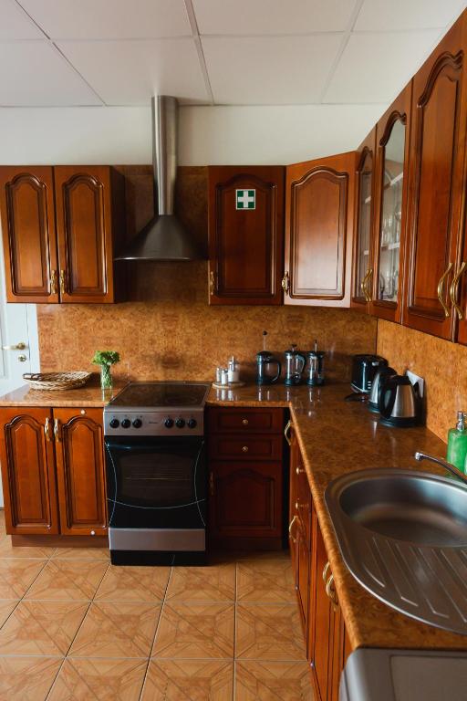 Kuchyň nebo kuchyňský kout v ubytování Konrad Family Guesthouse