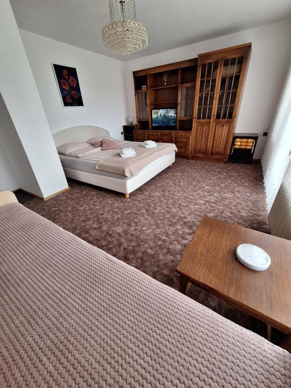 Postel nebo postele na pokoji v ubytování Apartmaji Mojca