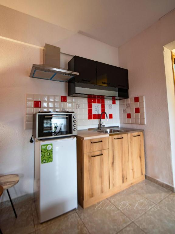 Kuchyň nebo kuchyňský kout v ubytování Villa De Flores