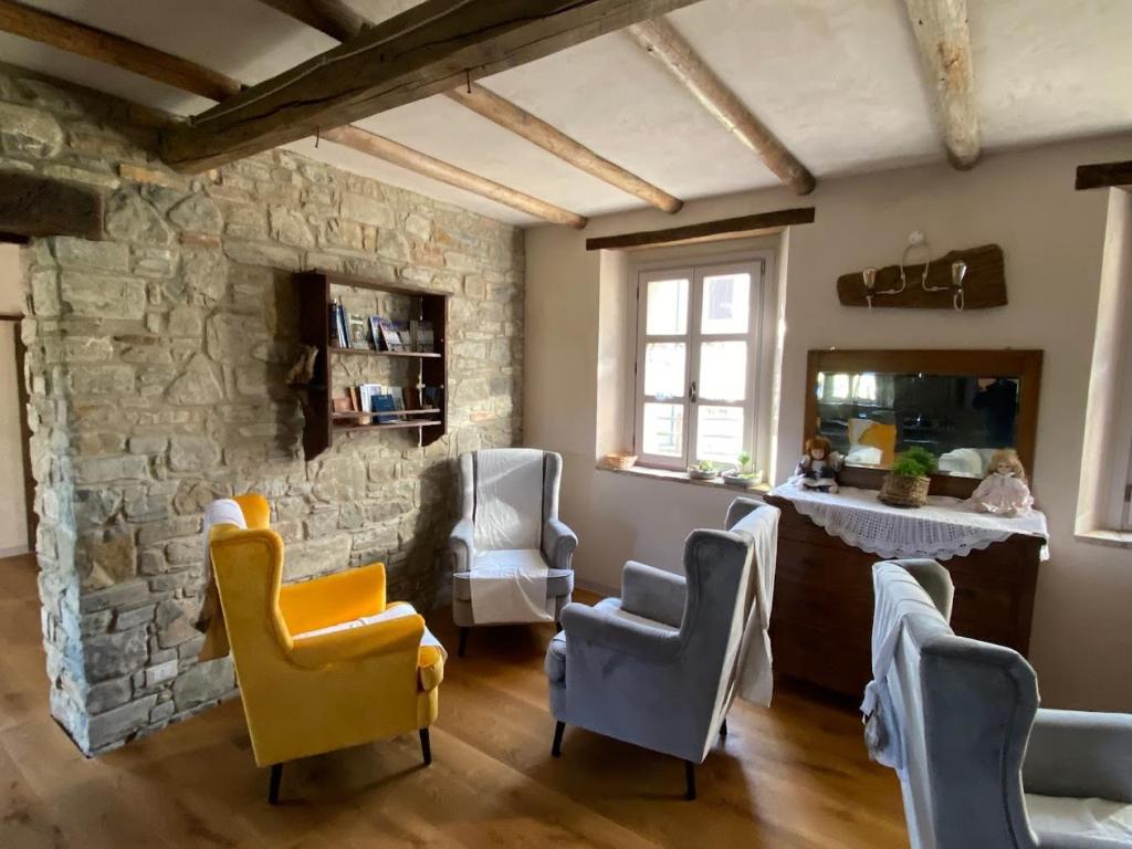 Posezení v ubytování La Casa di LILLIA