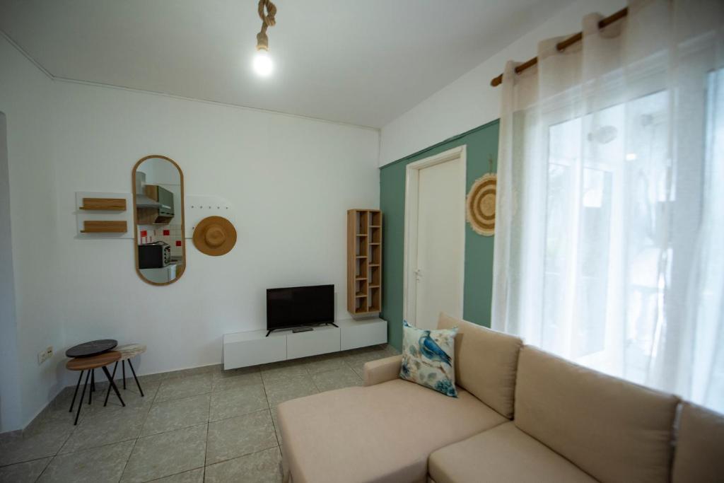 TV a/nebo společenská místnost v ubytování Villa De Flores