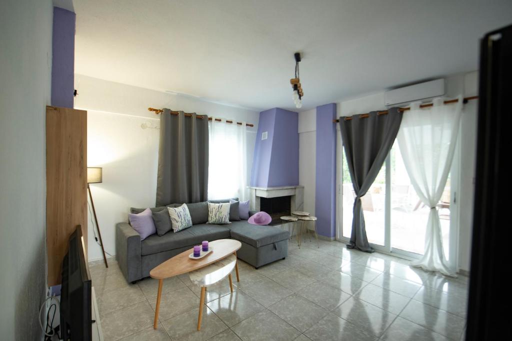Posezení v ubytování Villa De Flores