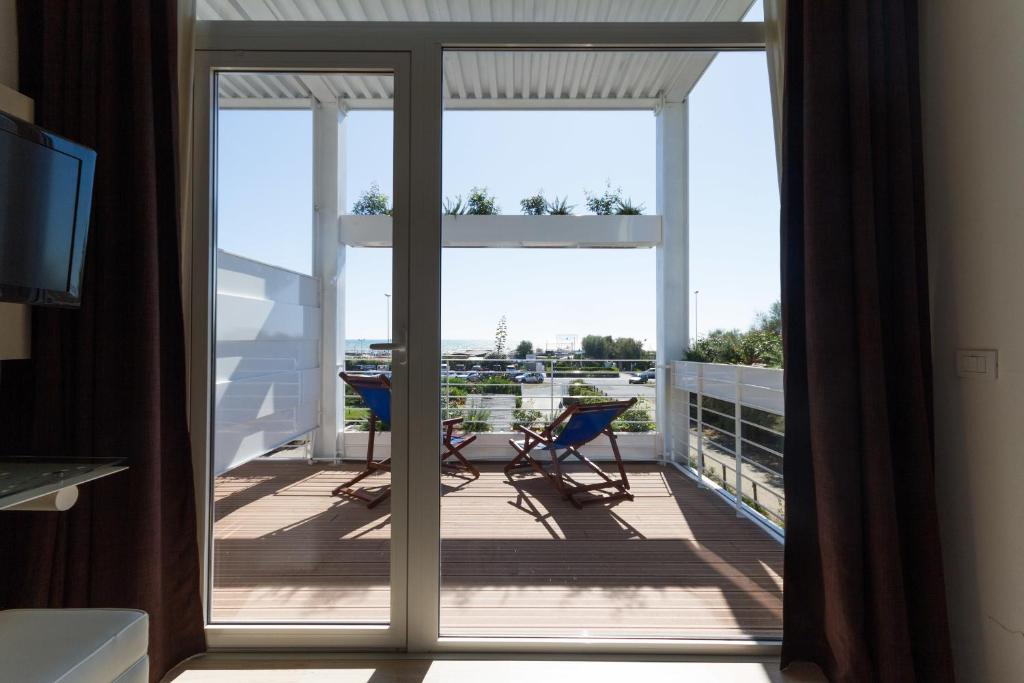 Balkón nebo terasa v ubytování Hotel La Conchiglia