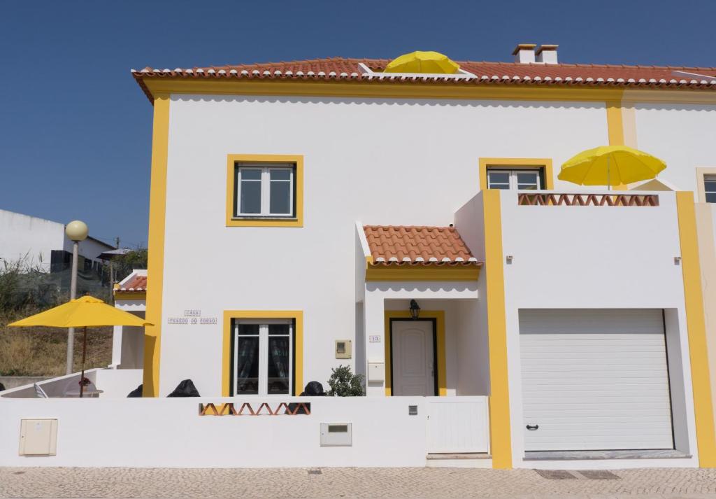 Bygningen som feriehuset ligger i