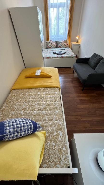 Postelja oz. postelje v sobi nastanitve Home Vibes