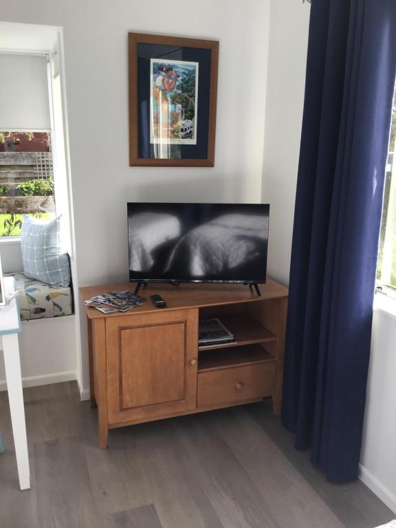 TV a/nebo společenská místnost v ubytování Fossil Coast B&B