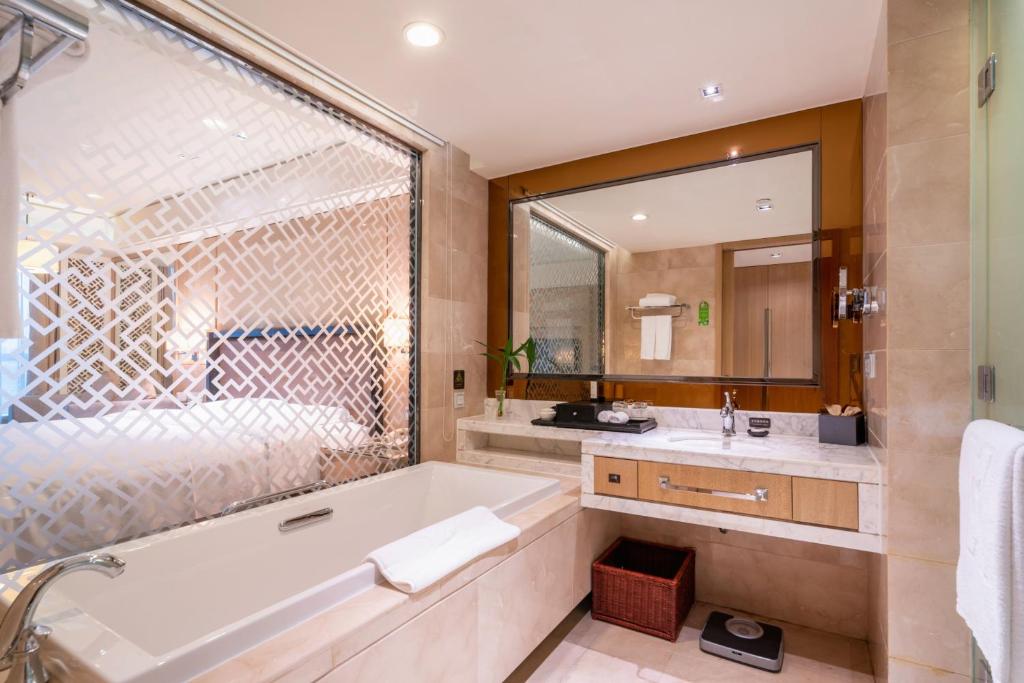Koupelna v ubytování C&D Hotel Quanzhou