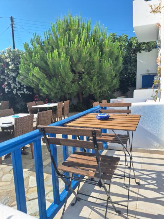 Balkón nebo terasa v ubytování Εvi Evan Hotel