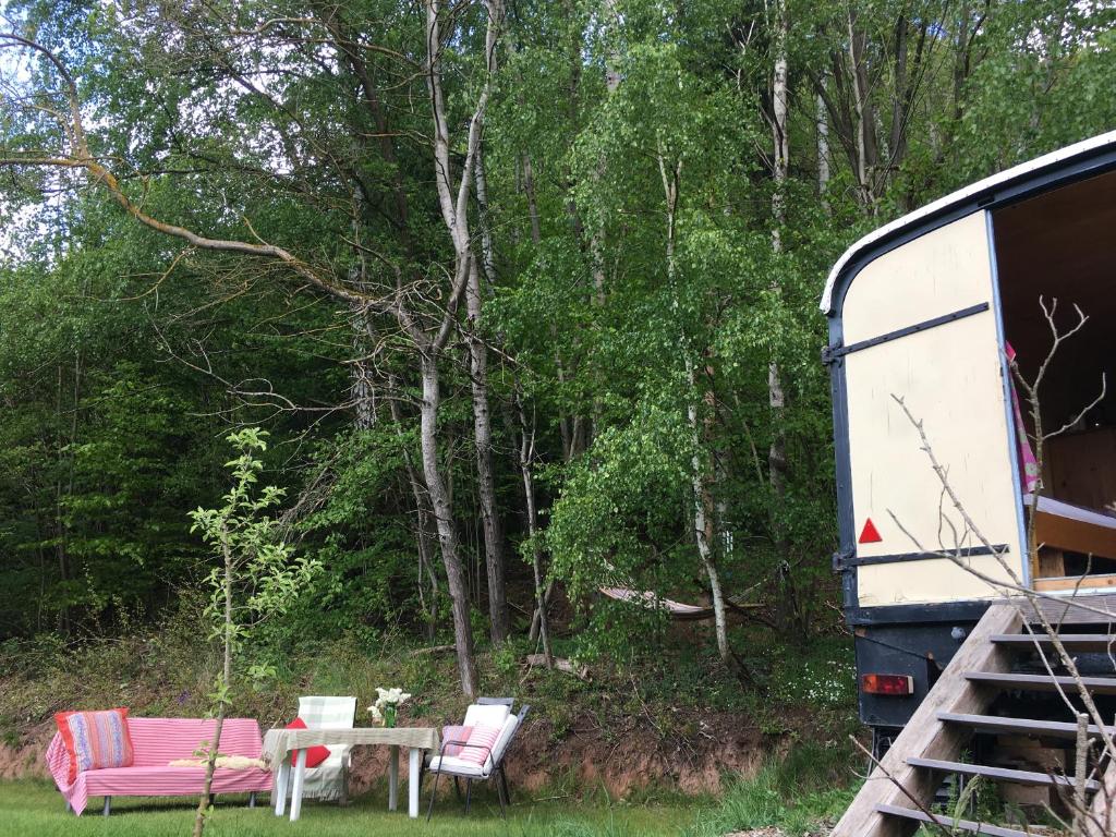 Příroda nedaleko luxury tent