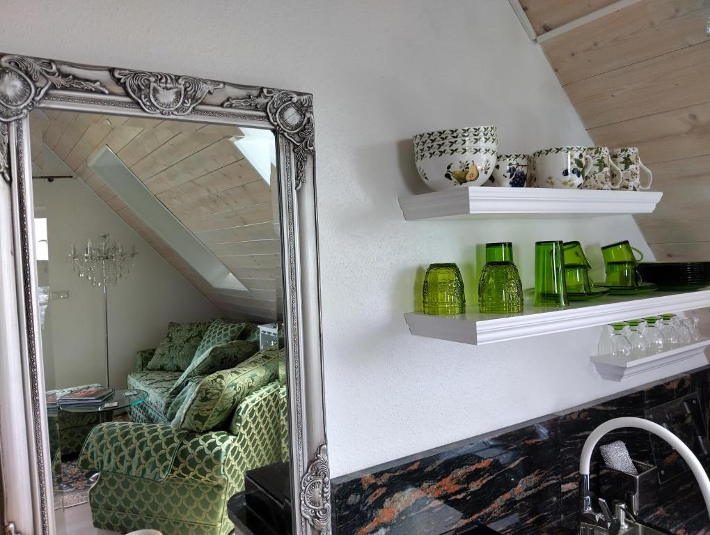 Kuchyň nebo kuchyňský kout v ubytování Haus "Guck - ins - Tal"