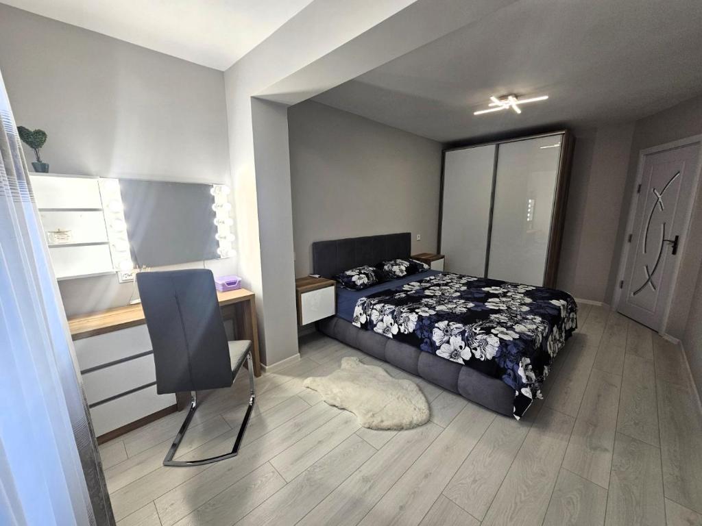Postel nebo postele na pokoji v ubytování Apartment Bohemi with free parking