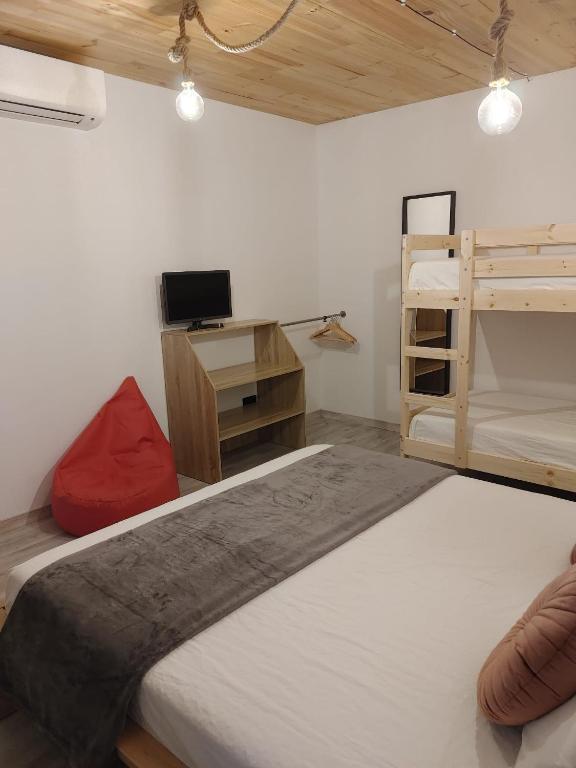 Postel nebo postele na pokoji v ubytování BiBraBe Home