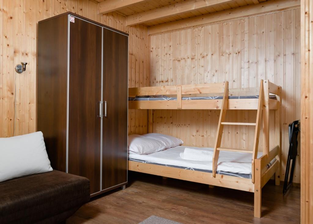Postel nebo postele na pokoji v ubytování "Sevach" Domki Ustronie Morskie