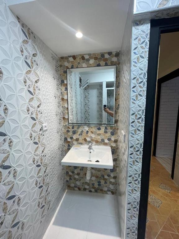 Koupelna v ubytování Appartement pied dans l'eau