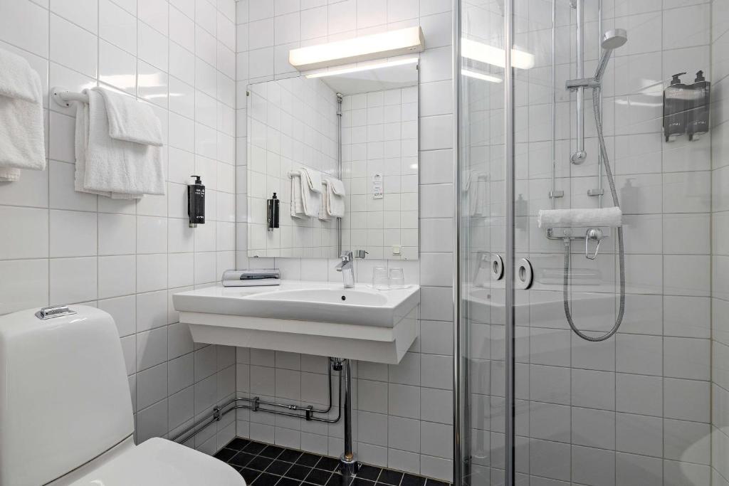 Koupelna v ubytování Best Western Hotel Svava