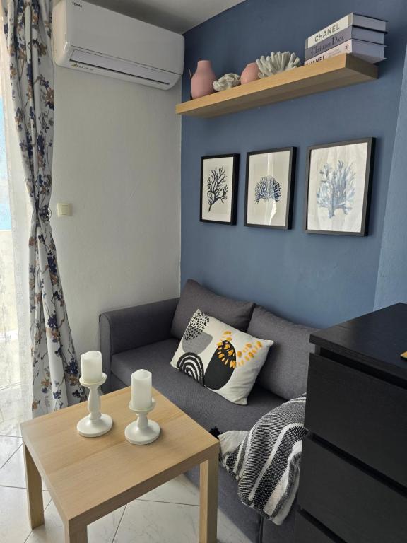 Posezení v ubytování L'infini Sea View apartments Zubovići