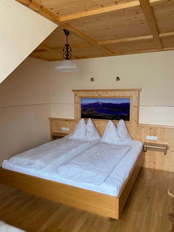 Postel nebo postele na pokoji v ubytování Maislbauer