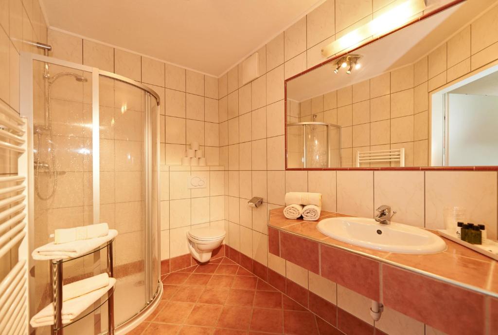 Kúpeľňa v ubytovaní Ferienhaus Astrid