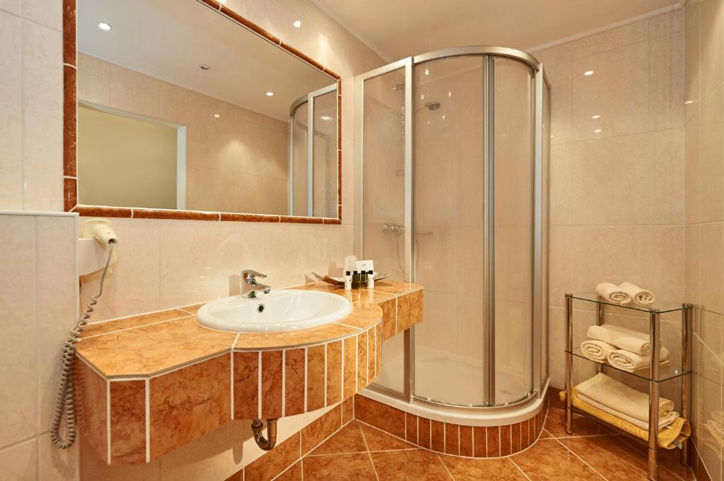 Kúpeľňa v ubytovaní Ferienhaus Astrid