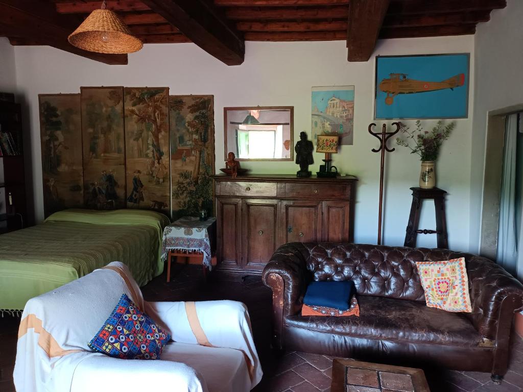 Ein Sitzbereich in der Unterkunft The room on the terrace