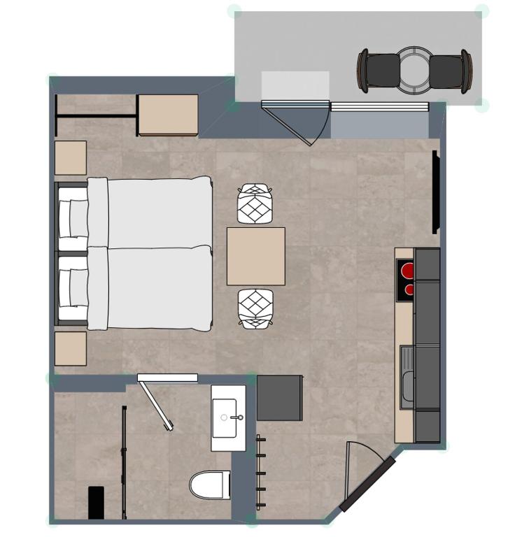 Půdorys ubytování Alpin Apart