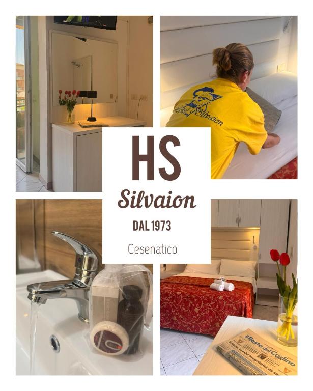 Kuchyň nebo kuchyňský kout v ubytování Hotel Silvaion