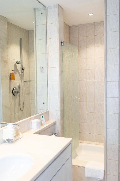 Koupelna v ubytování Hotel Kübler