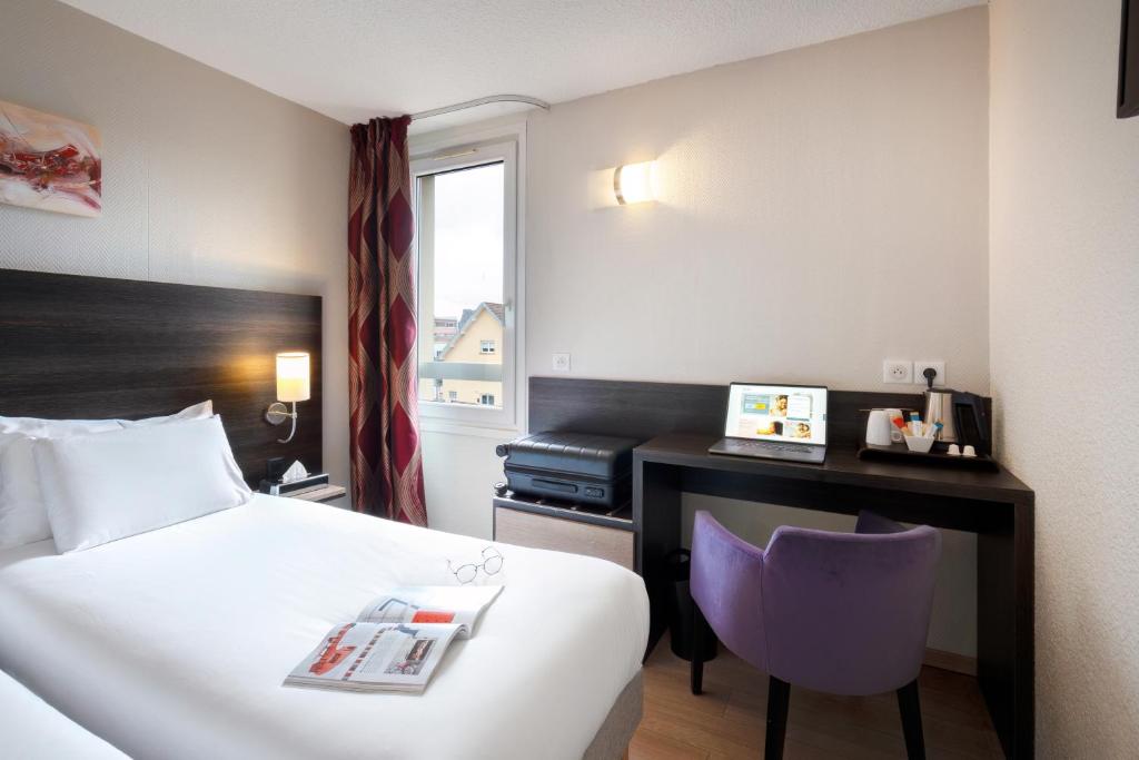 Kyriad Belfort Centre Gare - Tweepersoonskamer Met 2 Aparte Bedden
