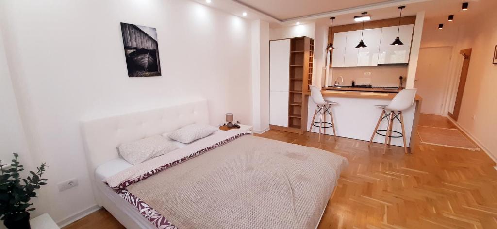 Kuchyň nebo kuchyňský kout v ubytování Apartman Durmitor