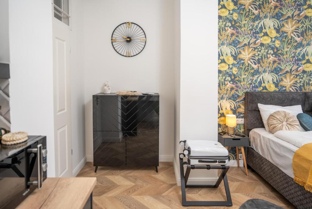 Posezení v ubytování V62 studio apartments- Downtown Sopron