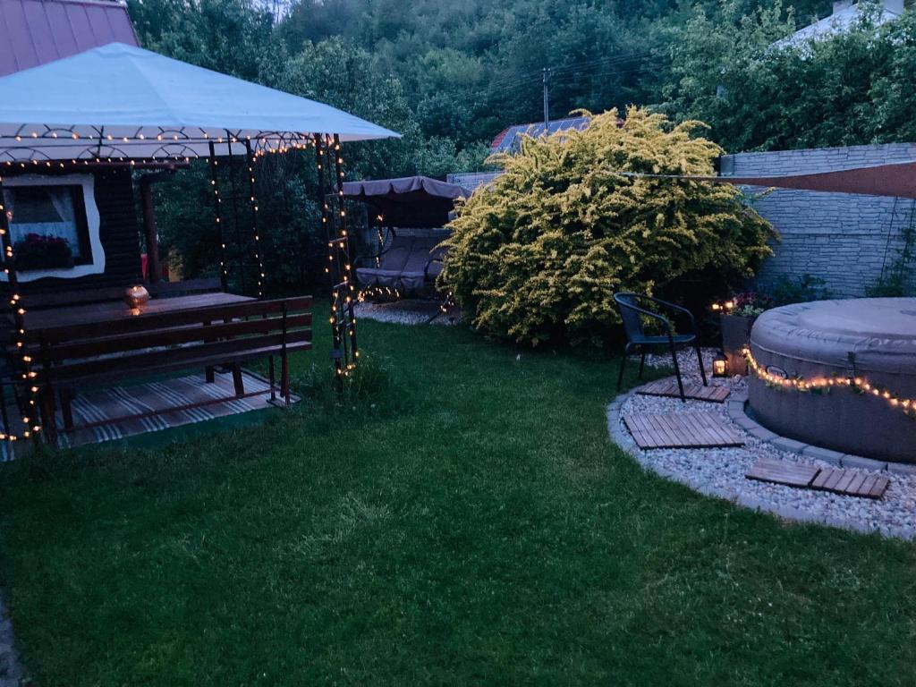 Zahrada ubytování Útulná chaloupka na Valašsku