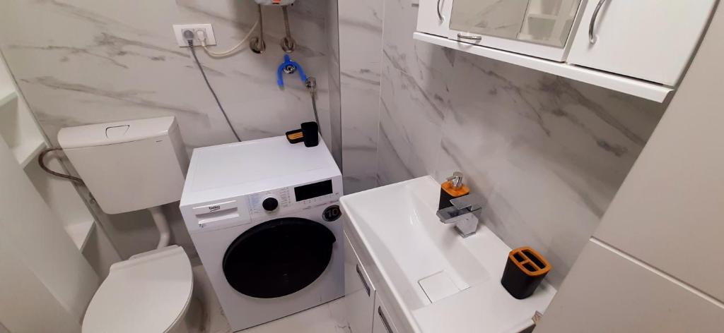 Koupelna v ubytování Apartman Durmitor