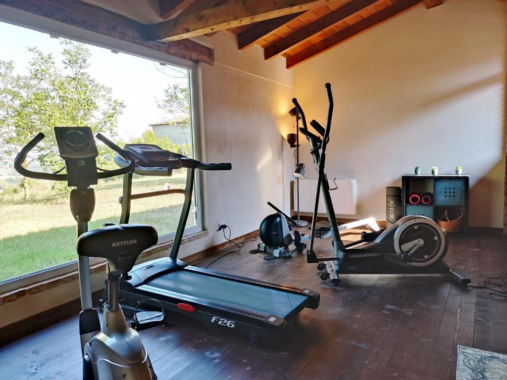 Posilňovňa alebo fitness centrum v ubytovaní Country House Montessino - adults only
