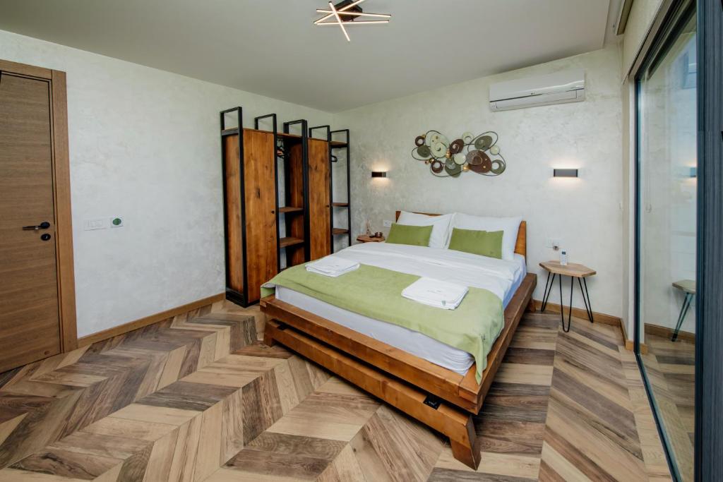 Postel nebo postele na pokoji v ubytování Wish splav