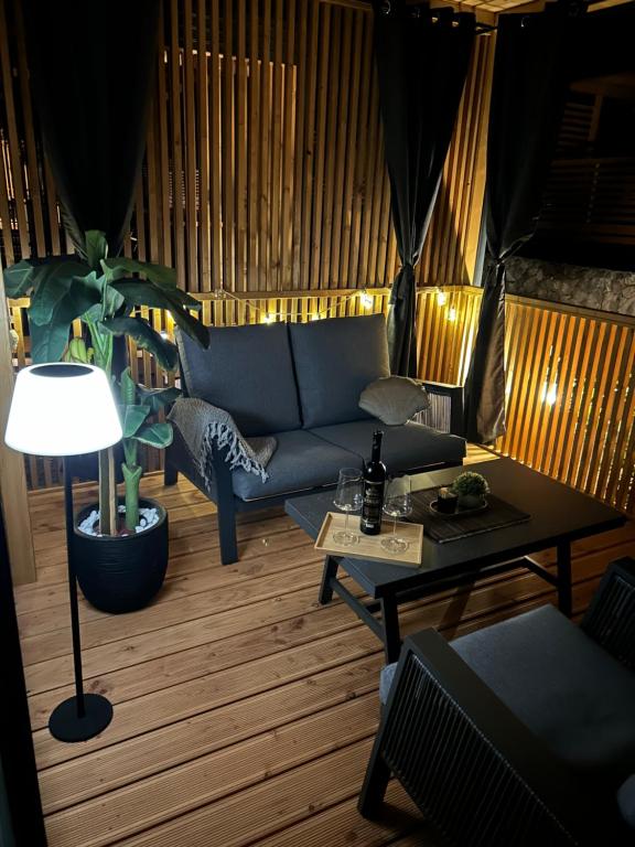Posezení v ubytování Mobile home TIM